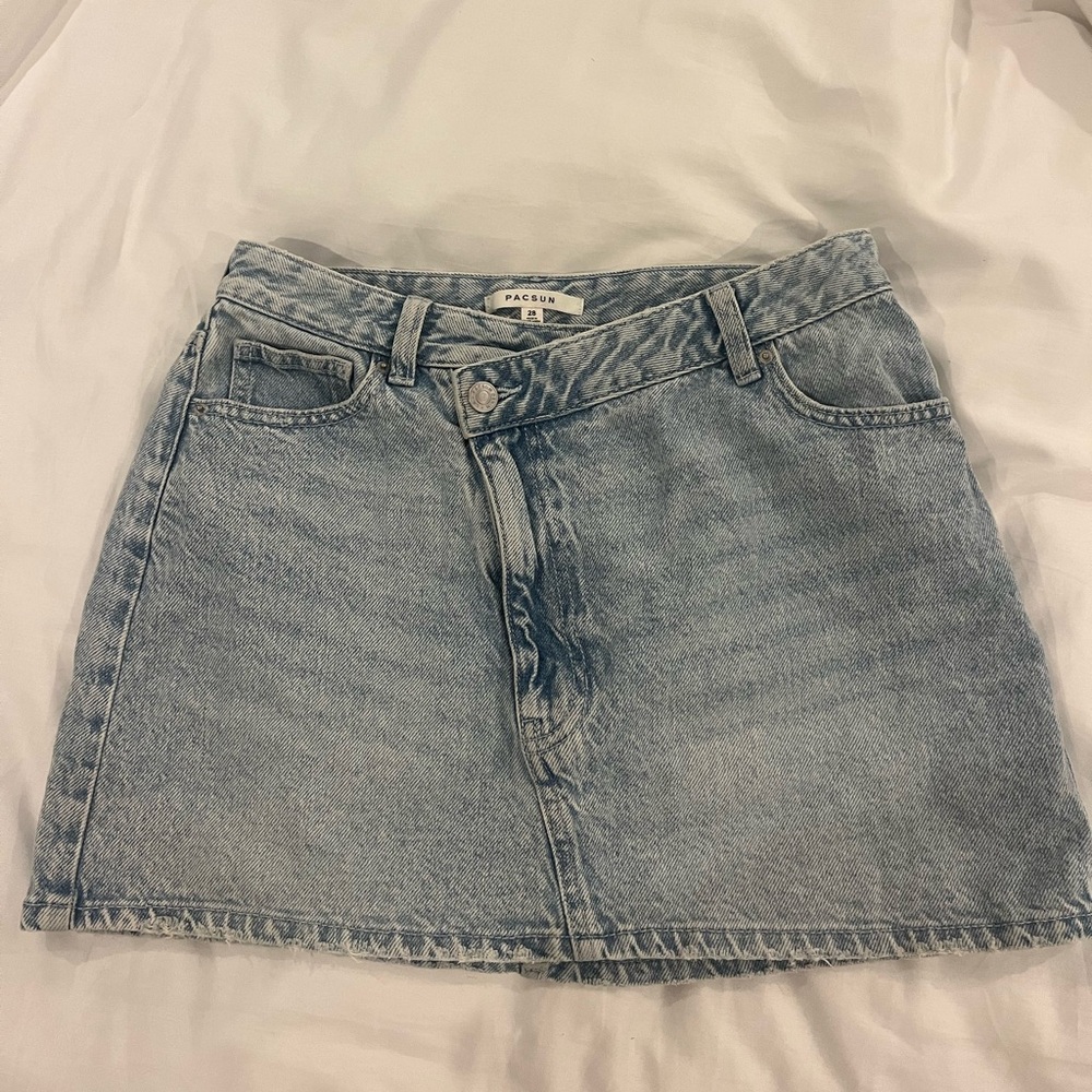 PacSun Blue Denim Mini Skirt